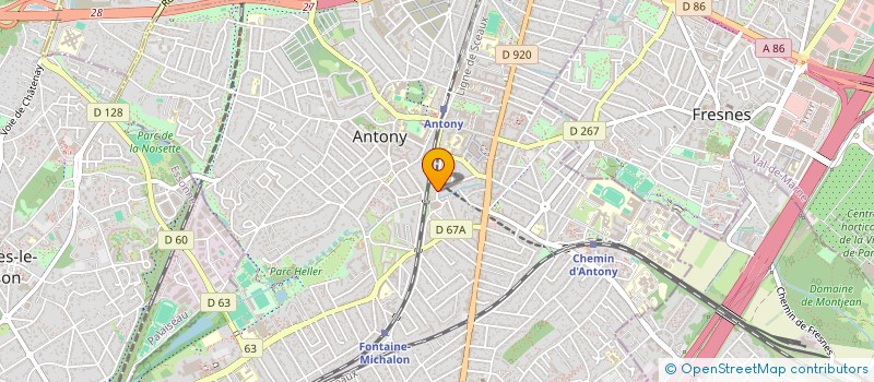 localisation de l'entreprise MADAME AUDREY CHEVALLIER à ANTONY