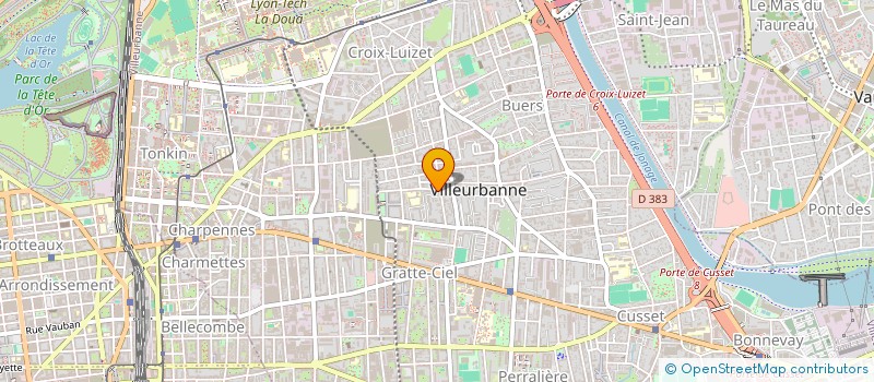 localisation de l'entreprise MADAME AUDREY CHONETTE  VILLEURBANNE