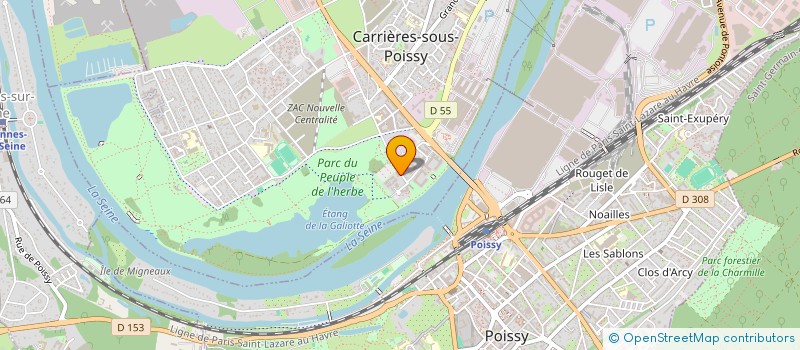 localisation de l'entreprise MADAME AUDREY CHOPINEAU  CARRIERES-SOUS-POISSY