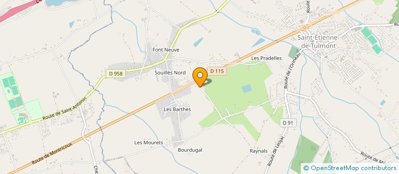 localisation de l'entreprise MADAME AUDREY CLAEYSSEN à SAINT-ETIENNE-DE-TULMONT