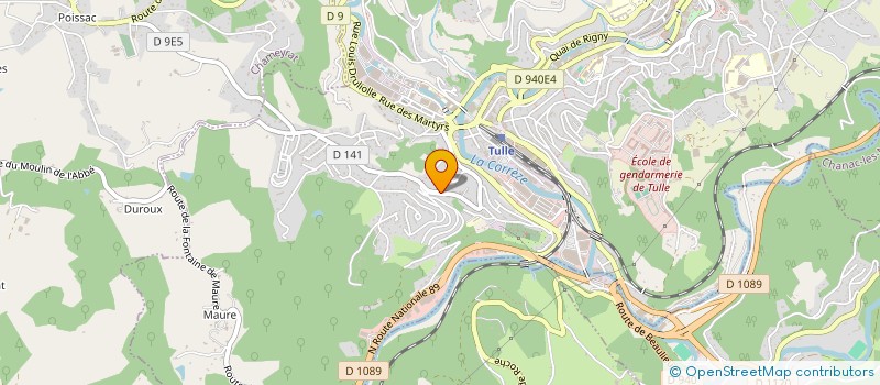 localisation de l'entreprise MADAME AUDREY CLARE  TULLE