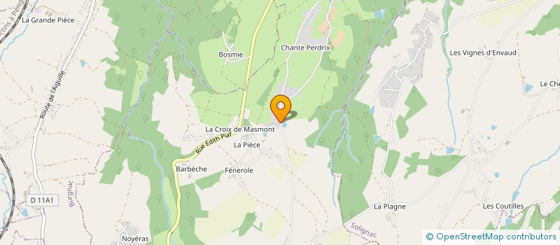 localisation de l'entreprise MADAME AUDREY CLARETON à JOURGNAC