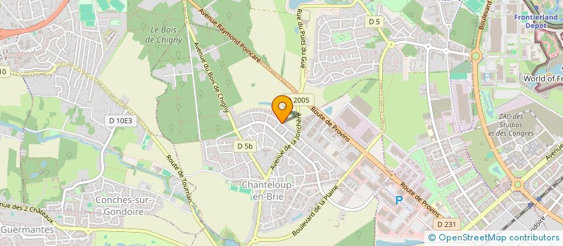 localisation de l'entreprise MADAME AUDREY CLARY  CHANTELOUP-EN-BRIE