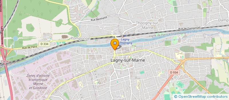 localisation de l'entreprise MADAME AUDREY COHEN  LAGNY-SUR-MARNE