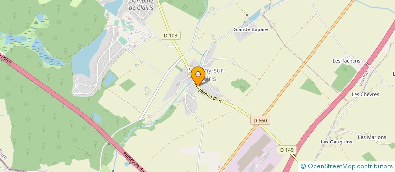 localisation de l'entreprise MADAME AUDREY CORDIER à SAVIGNY-SUR-CLAIRIS