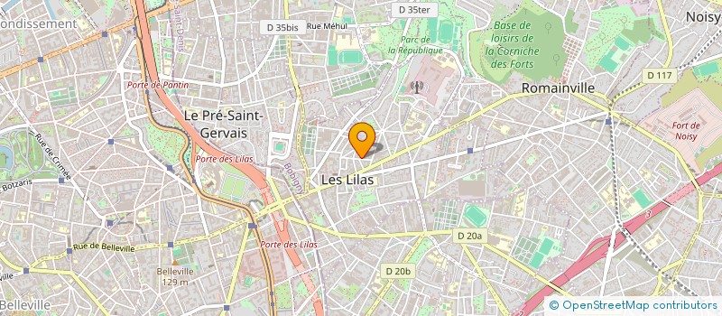localisation de l'entreprise MADAME AUDREY COSPEREC  LES LILAS