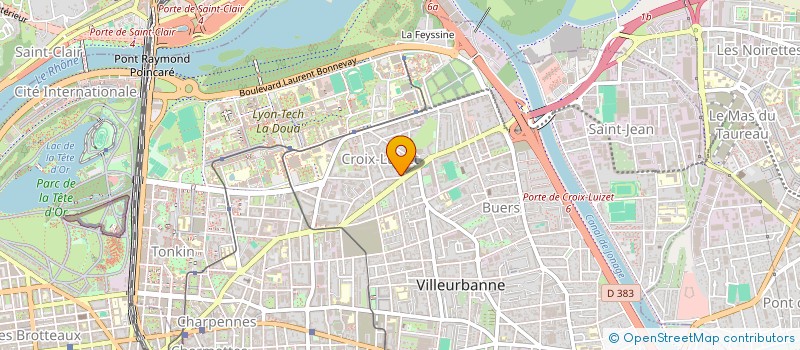 localisation de l'entreprise MADAME AUDREY COTTE  VILLEURBANNE