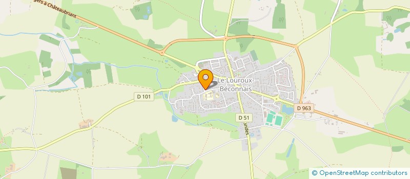 localisation de l'entreprise MADAME AUDREY COURREGE  VAL D'ERDRE-AUXENCE