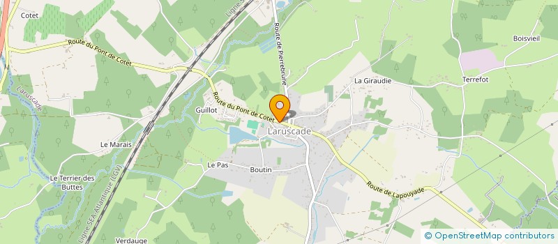 localisation de l'entreprise MADAME AUDREY COURREGELONGUE  LARUSCADE