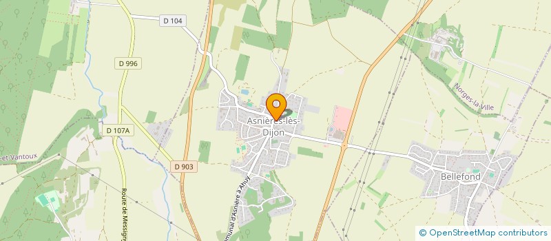 localisation de l'entreprise MADAME AUDREY COVAREL  ASNIERES-LES-DIJON