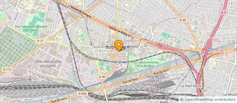 localisation de l'entreprise MADAME AUDREY CROUZET  BOBIGNY