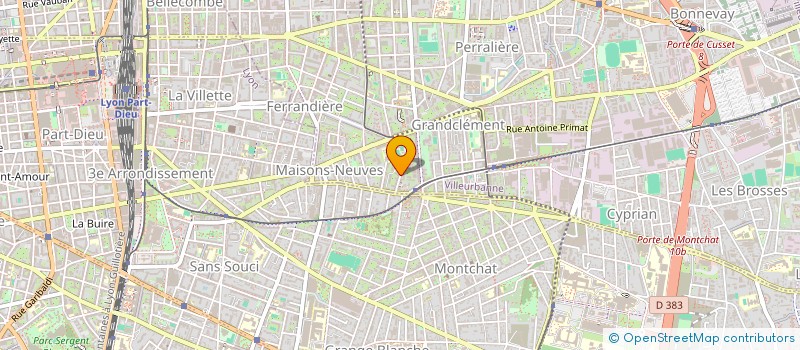 localisation de l'entreprise MADAME AUDREY CUVILLIER  VILLEURBANNE