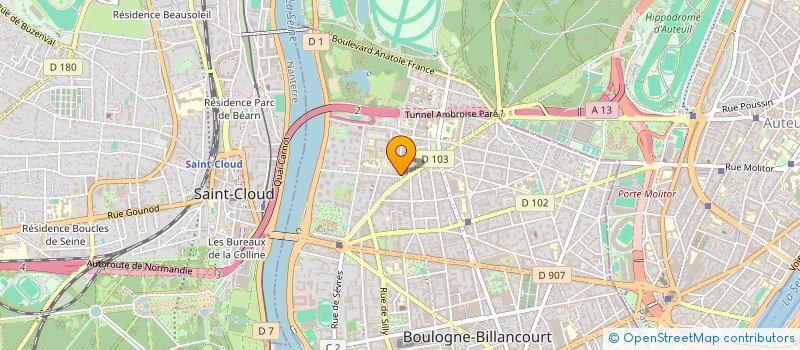 localisation de l'entreprise MADAME AUDREY DAHAN à BOULOGNE-BILLANCOURT