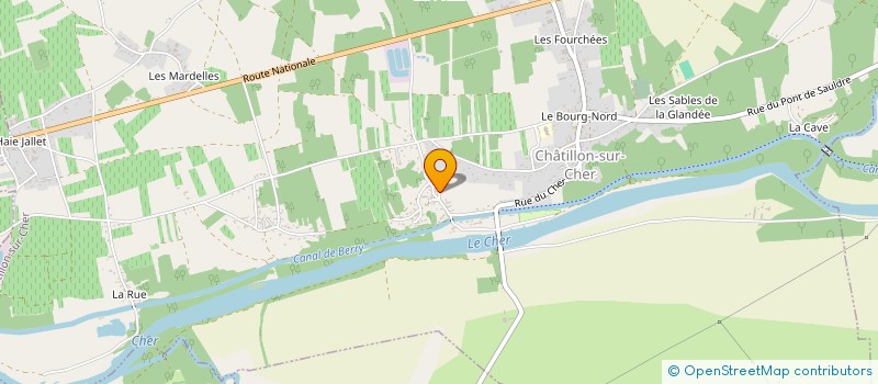 localisation de l'entreprise MADAME AUDREY DALONNEAU  CHATILLON-SUR-CHER