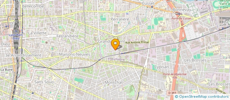 localisation de l'entreprise MADAME AUDREY DALPIN  VILLEURBANNE