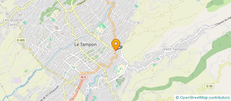 localisation de l'entreprise MADAME AUDREY DAMOUR  LE TAMPON