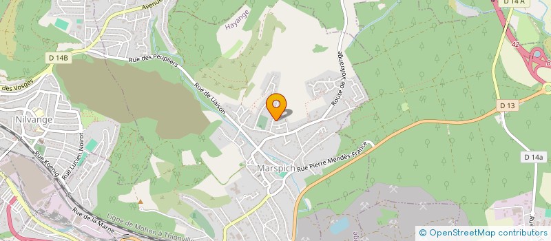 localisation de l'entreprise MADAME AUDREY DARSCH  HAYANGE