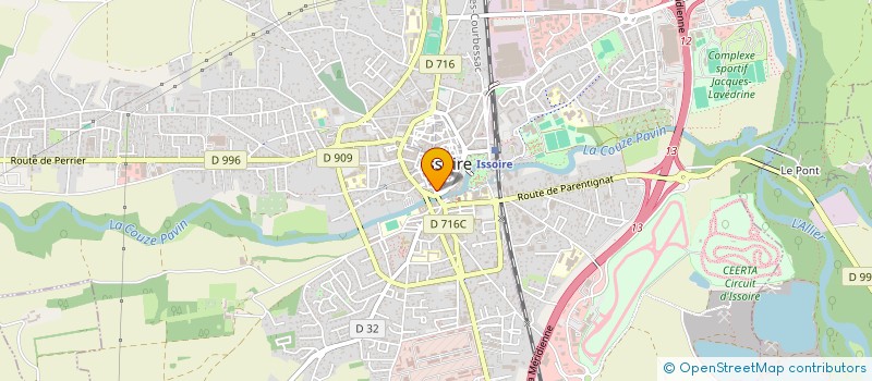 localisation de l'entreprise MADAME AUDREY DAUGE à ISSOIRE