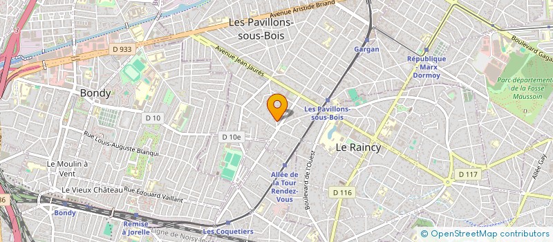 localisation de l'entreprise MADAME AUDREY DAVANZO  LES PAVILLONS-SOUS-BOIS