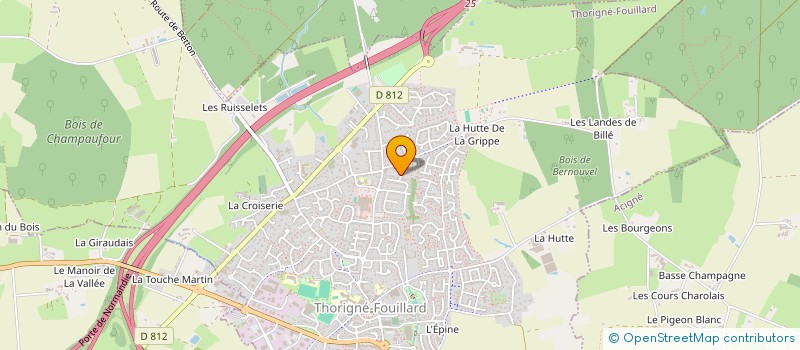 localisation de l'entreprise MADAME AUDREY DE BOER  THORIGNE-FOUILLARD