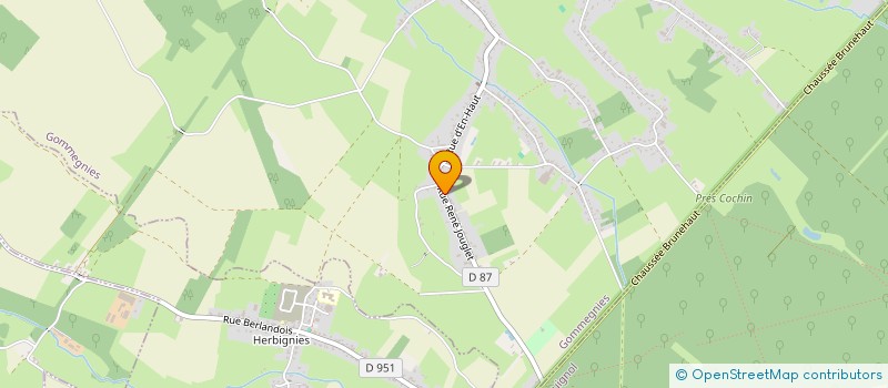 localisation de l'entreprise MADAME AUDREY DE TEMMERMAN  GOMMEGNIES