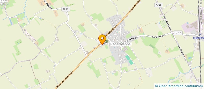 localisation de l'entreprise MADAME AUDREY DEBRUYNE  ZEGERSCAPPEL