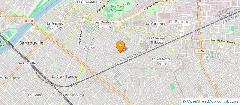 localisation de l'entreprise MADAME AUDREY DEGARDIN  SARTROUVILLE