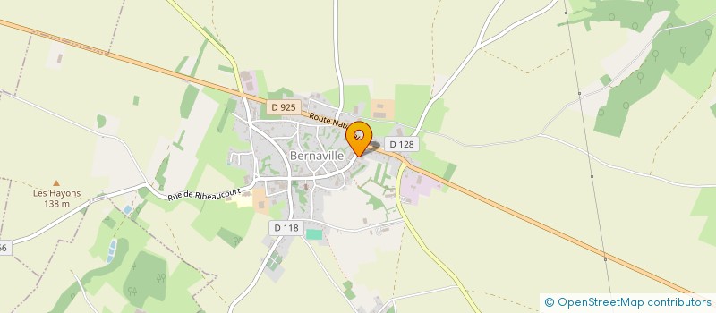 localisation de l'entreprise MADAME AUDREY DELAMILLIEURE  BERNAVILLE