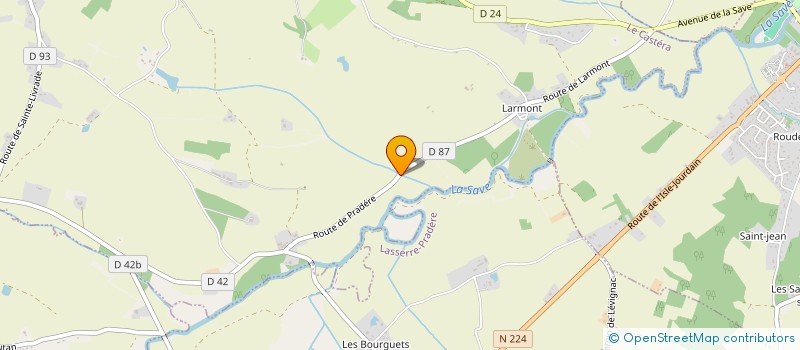 localisation de l'entreprise MADAME AUDREY DELMAS  LE CASTERA