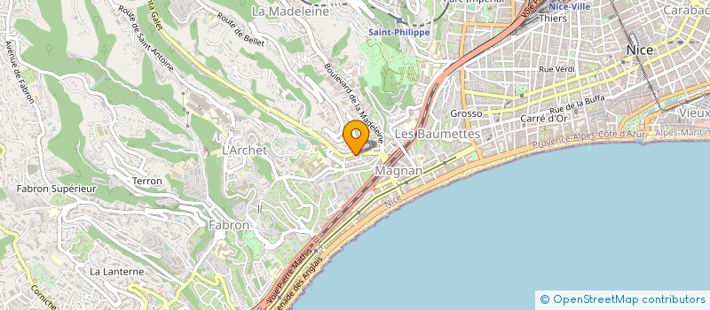 localisation de l'entreprise MADAME AUDREY DELORAINE à NICE
