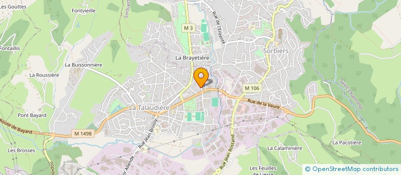 localisation de l'entreprise MADAME AUDREY DELORME  LA TALAUDIERE