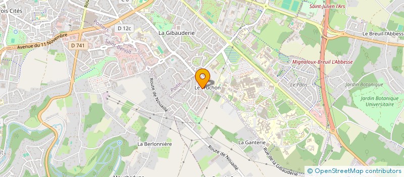 localisation de l'entreprise MADAME AUDREY DEPIT  POITIERS