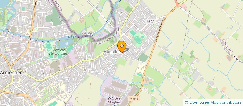 localisation de l'entreprise MADAME AUDREY DEPUYDT  HOUPLINES