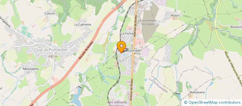 localisation de l'entreprise MADAME AUDREY DESAUSSEDATS  LUC-LA-PRIMAUBE