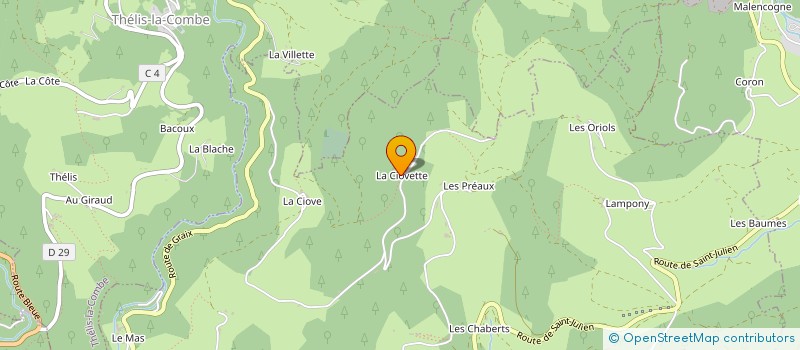 localisation de l'entreprise MADAME AUDREY DESPINASSE  BOURG-ARGENTAL