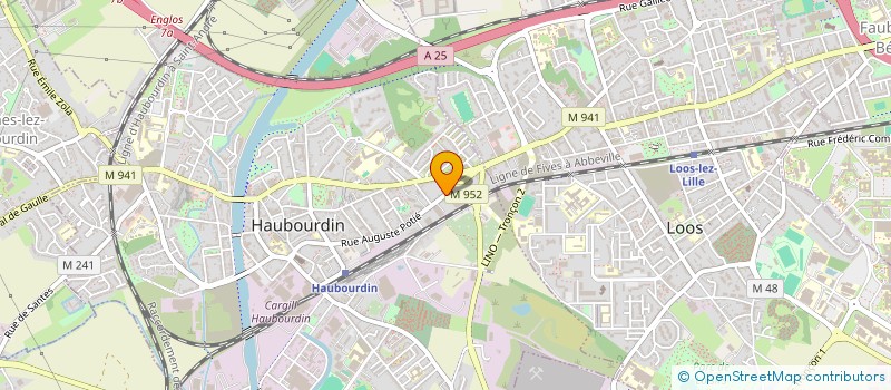 localisation de l'entreprise MADAME AUDREY DESSAINT  HAUBOURDIN