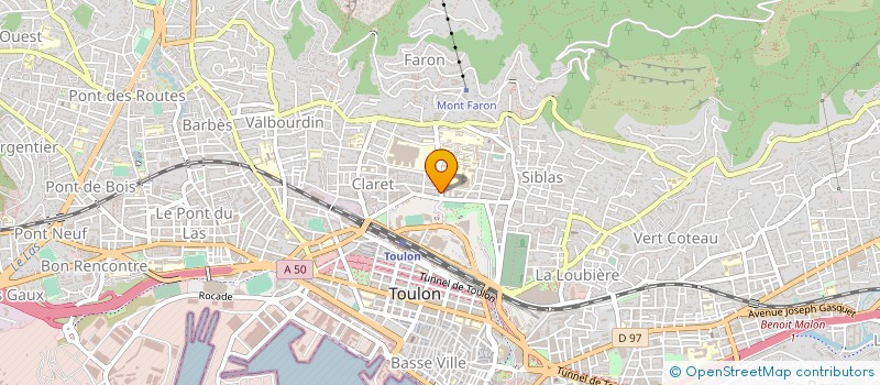 localisation de l'entreprise MADAME AUDREY DETTORI  TOULON