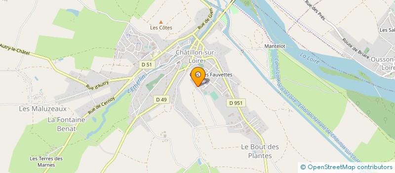 localisation de l'entreprise MADAME AUDREY DEWINTER à CHATILLON-SUR-LOIRE