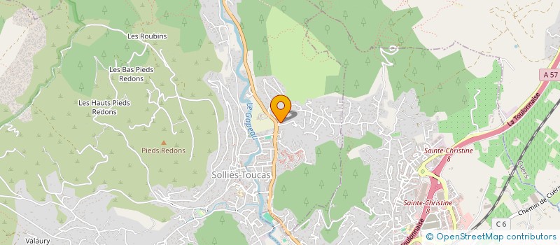 localisation de l'entreprise MADAME AUDREY DI RUSSO  SOLLIES-TOUCAS