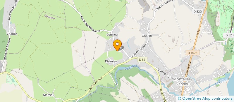 localisation de l'entreprise MADAME AUDREY DI SERA  PORCIEU-AMBLAGNIEU