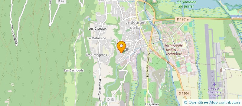 localisation de l'entreprise MADAME AUDREY DIMIER  LE BOURGET-DU-LAC