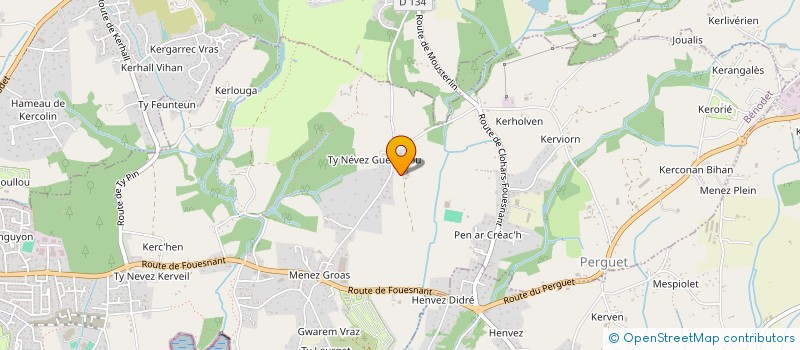 localisation de l'entreprise MADAME AUDREY DONNARD  BENODET