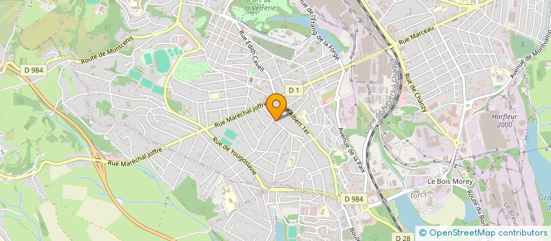 localisation de l'entreprise MADAME AUDREY DOREAU  LE CREUSOT