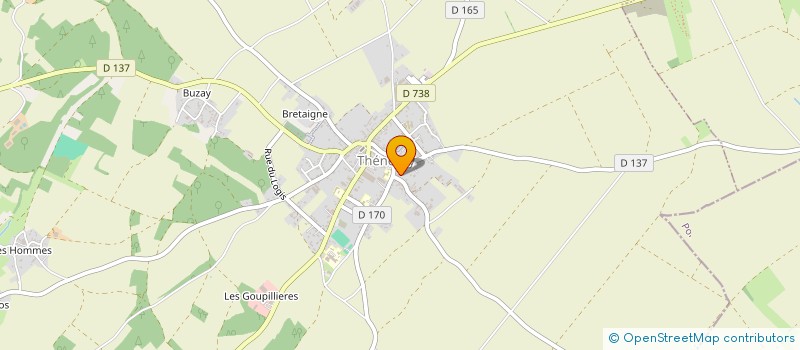 localisation de l'entreprise MADAME AUDREY DOUCET  THENEZAY