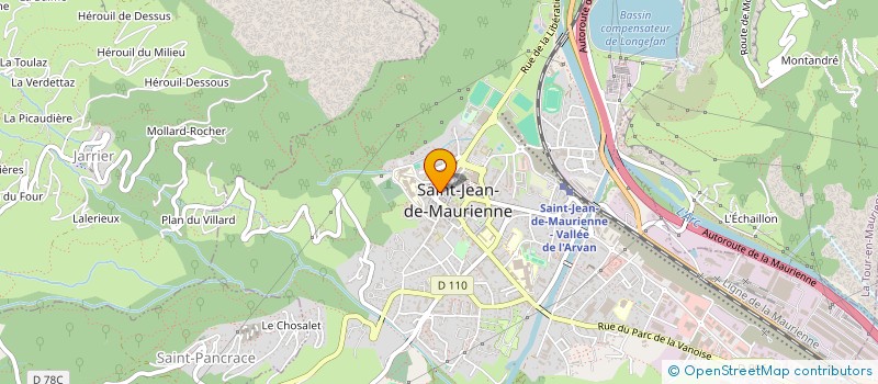 localisation de l'entreprise MADAME AUDREY DUCHER  SAINT-JEAN-DE-MAURIENNE