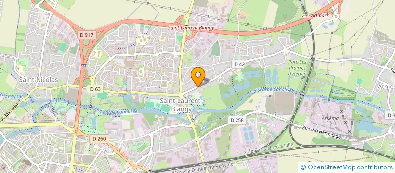 localisation de l'entreprise MADAME AUDREY DUFOUR  SAINT-LAURENT-BLANGY