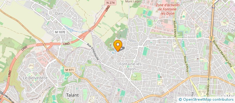 localisation de l'entreprise MADAME AUDREY DUMONT  FONTAINE-LES-DIJON