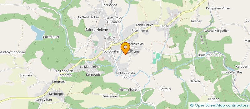 localisation de l'entreprise MADAME AUDREY DURIGNEUX  PLUMELIAU-BIEUZY