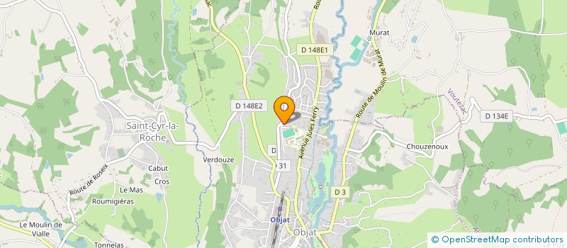 localisation de l'entreprise MADAME AUDREY ERCOLE  OBJAT