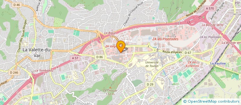 localisation de l'entreprise MADAME AUDREY ESTEVE à LA VALETTE-DU-VAR